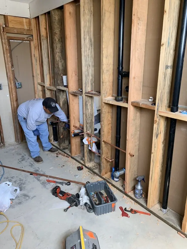 Commercial rough-in plumbing for Gas Line Repair in Grayson Valley